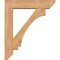 Ekena Millwork Imperial Slat Smooth Bracket w/ Offset Brace, Western Red Cedar, 7 1/2"W x 34"D x 40"H BKT0806X34X40IMP06SWR - alternate 4